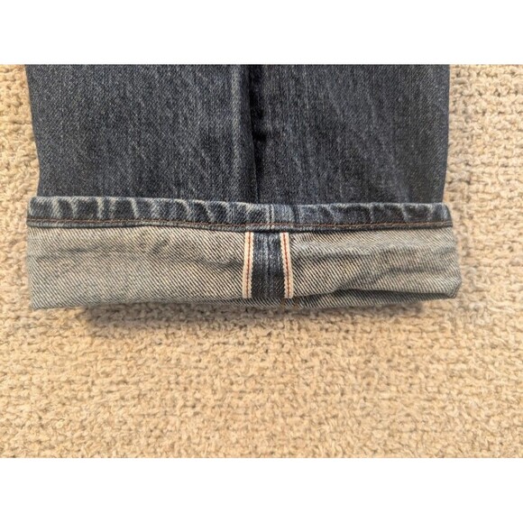 RVCA Super 5 Selvedge Denim Jeans Men's 34x31 Dark Wash Straight Fit - Picture 7 of 10